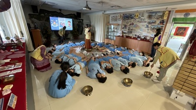 大豐國小國際文教中心參訪-頌缽體驗圖片
