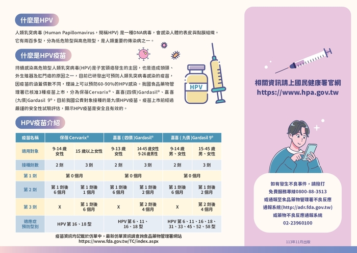HPV校園接種圖片