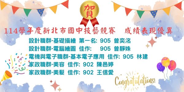 114技優榮譽榜海報